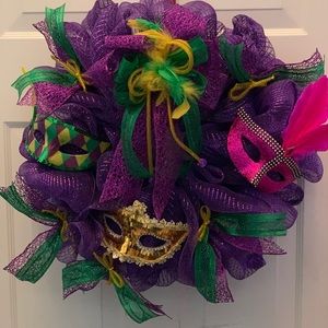 Mardi Gras wreath